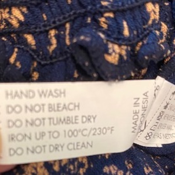 Poupette St. Barth Donna Fringe Trimmed Long Jumpsuit In Navy Dream Size L NWT - Picture 10 of 11